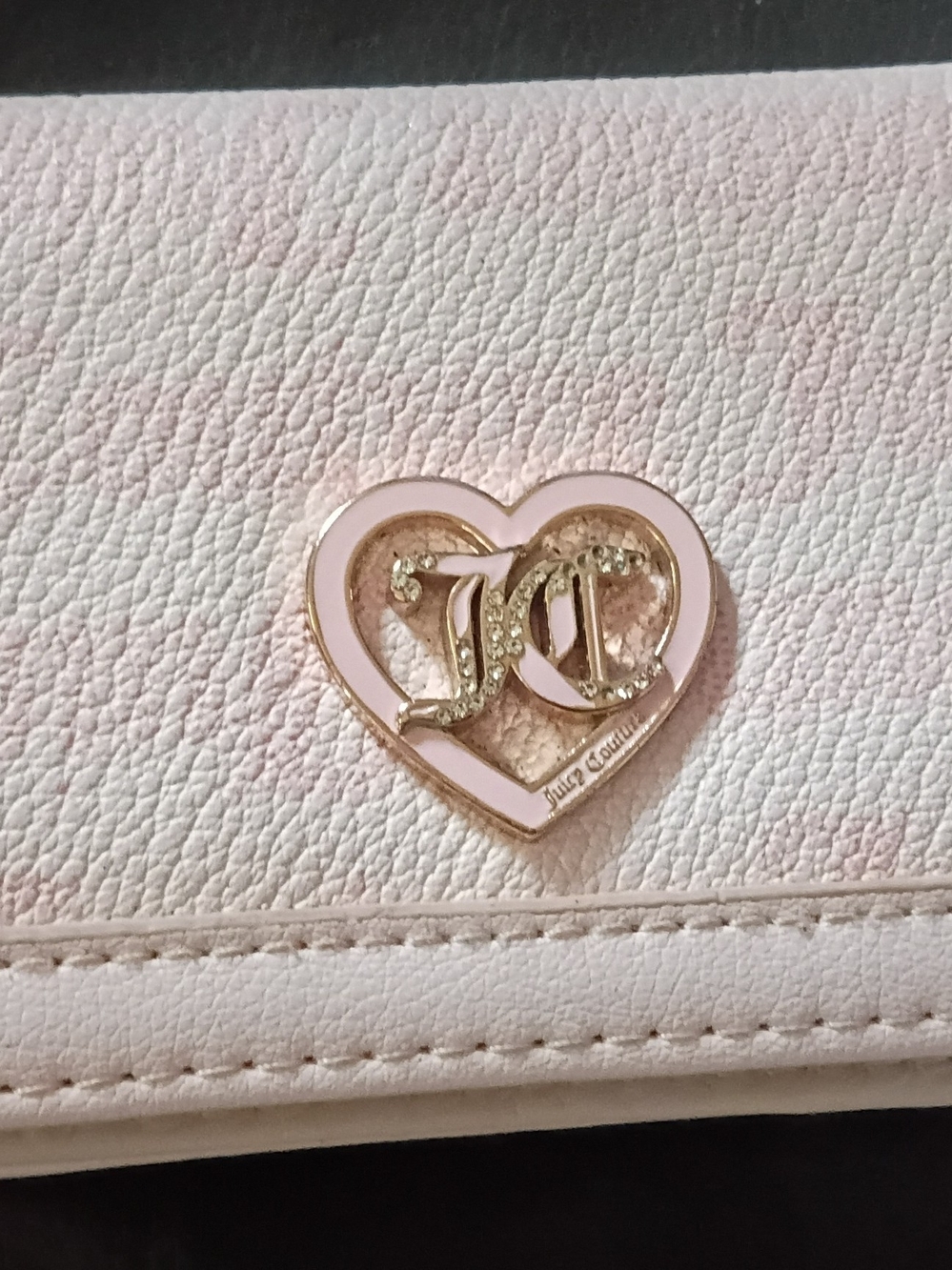 Juicy Couture Pink Heart Logo Women's Wallet